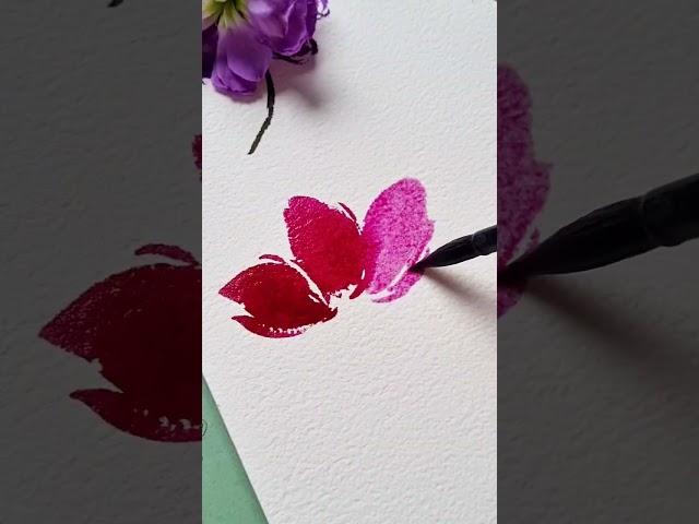 Pantone Color 2023 Viva Magenta Watercolor Flower