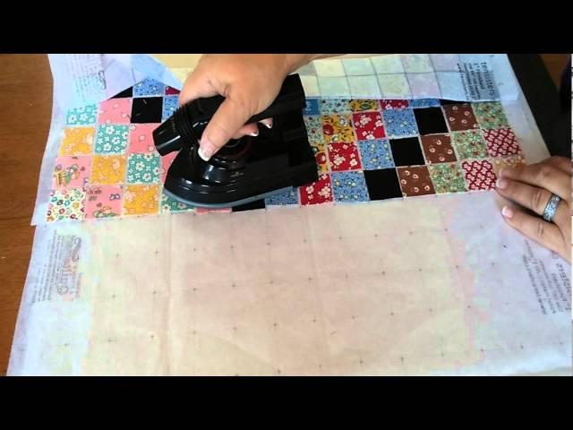 Fusing Easy Piecing panels together