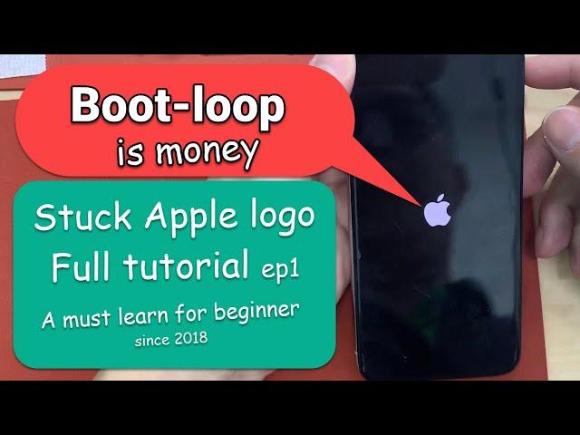 iPhone Apple Boot-loop #1 Problem 【Tutorial 】A simple skill that you must learn to earn easy $$$