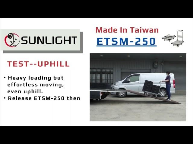 SUNLIGHT Electric Trolley ETSM-250 Performance Testing, foldable electric trolley, trolley