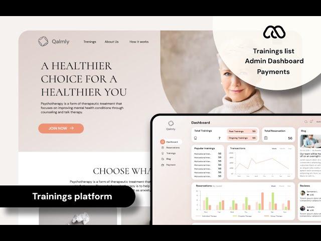Courses & Coaching App. Therapist Platform Template – Built with Bubble.io