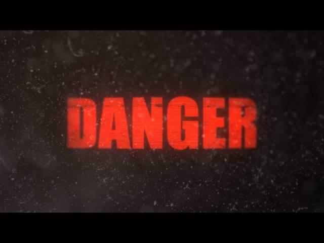 Danger Signal on an Old Dusty Monitor   Royalty Free Footage