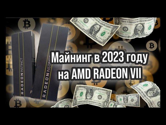 МАЙНИНГ В 2023 ГОДУ НА ВИДЕОКАРТЕ AMD RADEON VII. МАЙНИНГ НА ВИДЕОКАРТЕ RADEON INSTINCT MI50