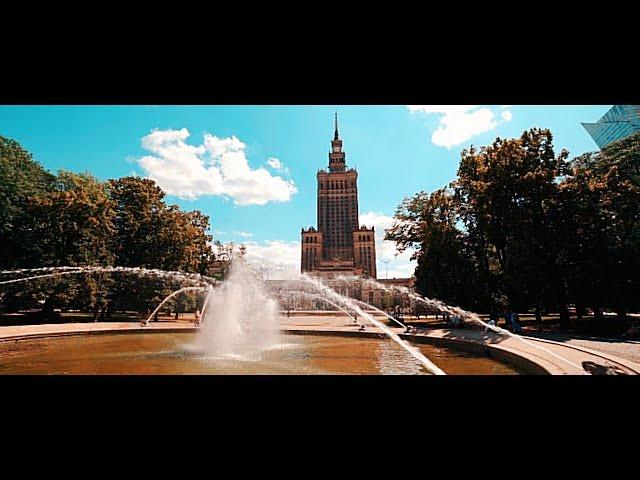 DAYTIME WALKING TOUR AROUND THE PALACE OF CULTURE AND SCIENCE | Warsaw, Poland (4K)