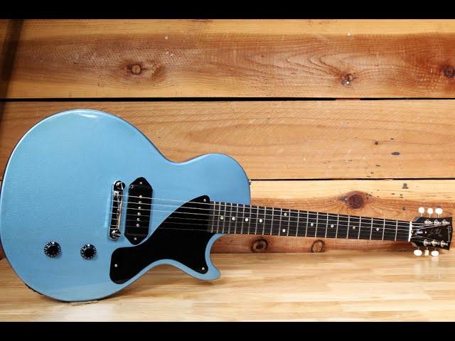 Guitar Setup - Gibson 2011 Les Paul Junior Pelham Blue (11507) wraparound bridge