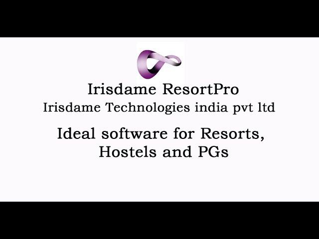 Irisdame ResortPro - Complete resort and lodge ERP software