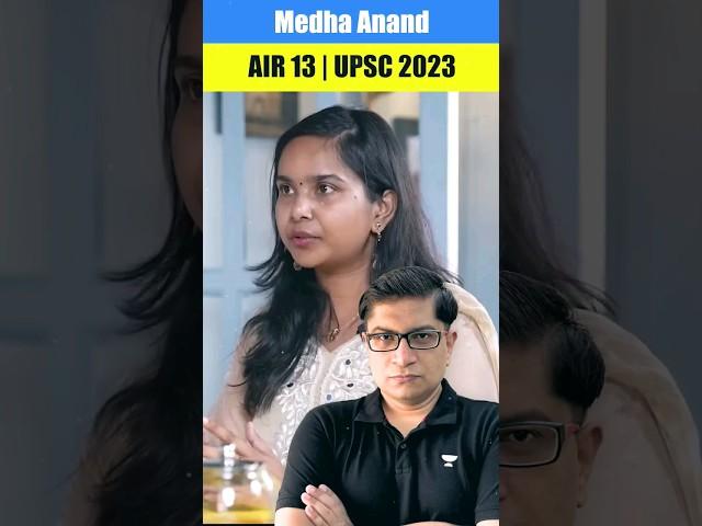 UPSC Topper Medha Anand (AIR 13): How Mrunal Sir's Notes Made Economics Easy for Me #iastopper
