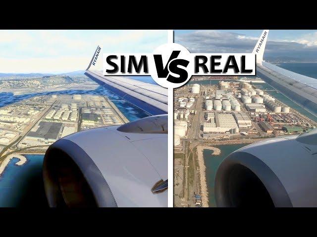 Simulator vs Real - X-Plane 11 and real landing footage comparison