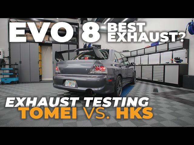 Mitsubishi Evo 8 Exhausts: TOMEI Expreme vs HKS Super Turbo and HKS Silent Power