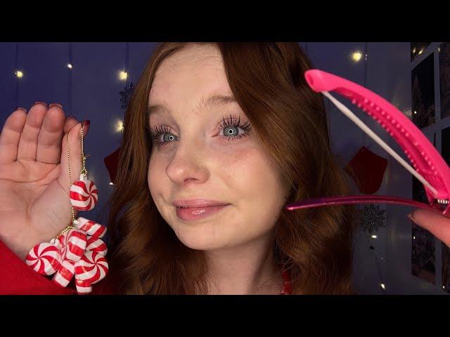 ASMR Santa’s Elf Clips Back Your Hair 