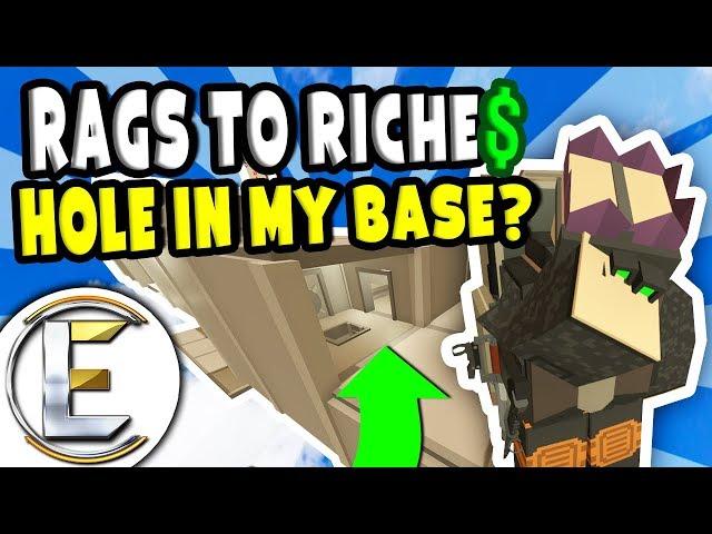 Big Hole In My Base? | Unturned Roleplay Survival (Rags to Riches Reboot #25) - A Failed Raid (RP)