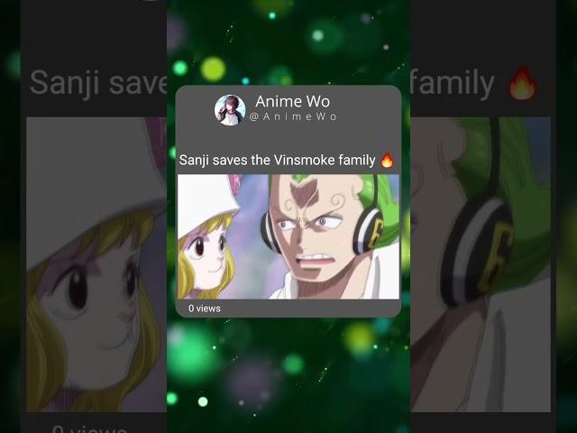 Sanji Saves the Vinsmoke Family #shorts #luffy #onepiece #sanji #zoro