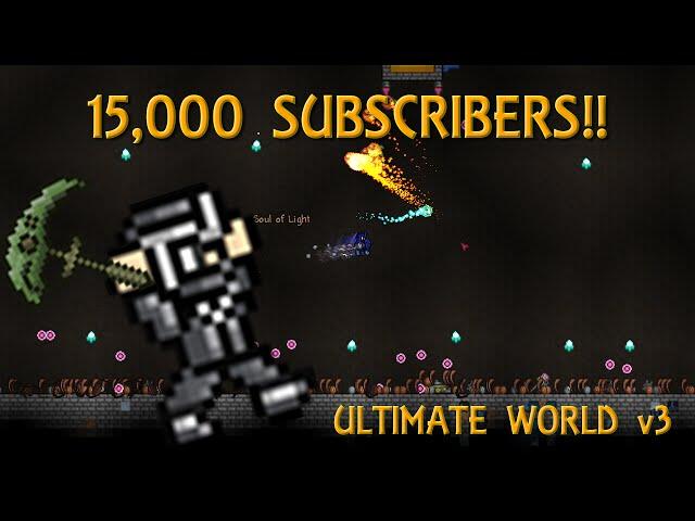 15,000 SUBSCRIBER SPECIAL - MrTheEpicNinja (MTEN) Terraria map v3 - Channel Update