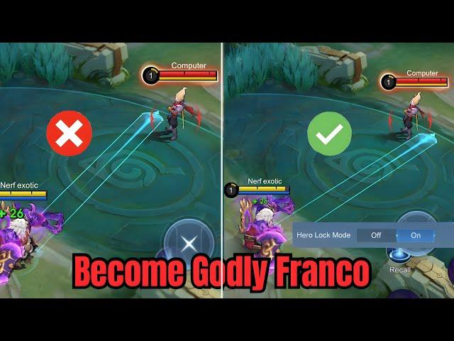 HOW TO HOOK FRANCO LIKE PRO ?  ( Tutorial hook guide ) LEARN THIS FRANCO HOOK IN SIMPLE WAY ~ MLBB