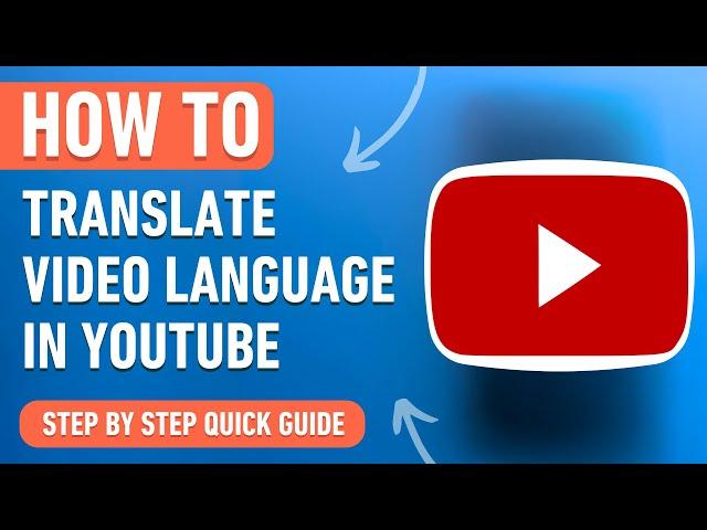 How to Translate Video Language in Youtube [2024] Easy Tutorial