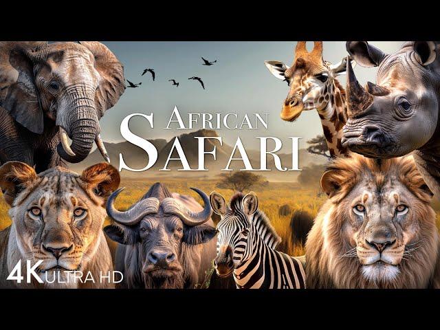 African Safari 4K - Amazing Wildlife of African Savanna | Scenic Relaxation Film