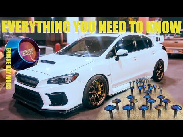 Replacing Engine Bay Bolts With Titanium Works Hardware Subaru WRX STI