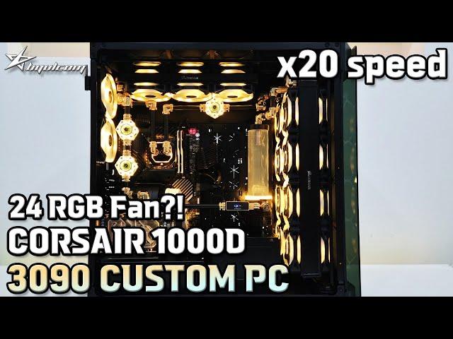 CORSAIR OBSIDIAN 1000D  | 20X | 24 RGB Fan?! With Super-Tower CUSTOM PC