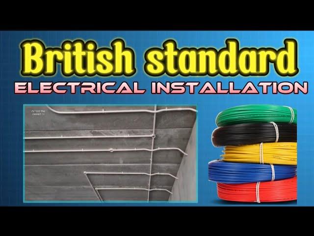 Basic installation of British electrical standard (piping & wiring ) @ElectricSquad