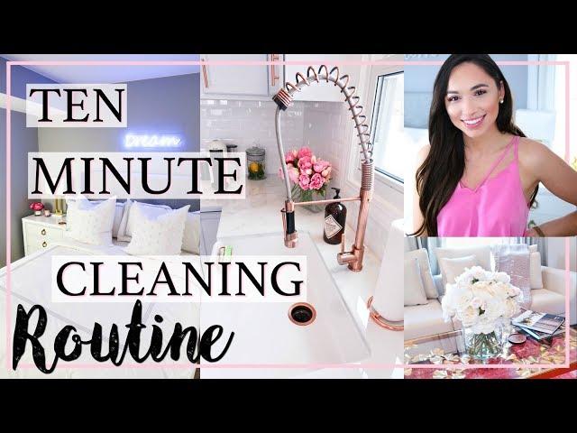 TEN MINUTE EVERYDAY CLEANING ROUTINE | SPEED CLEAN WITH ME | Alexandra Beuter