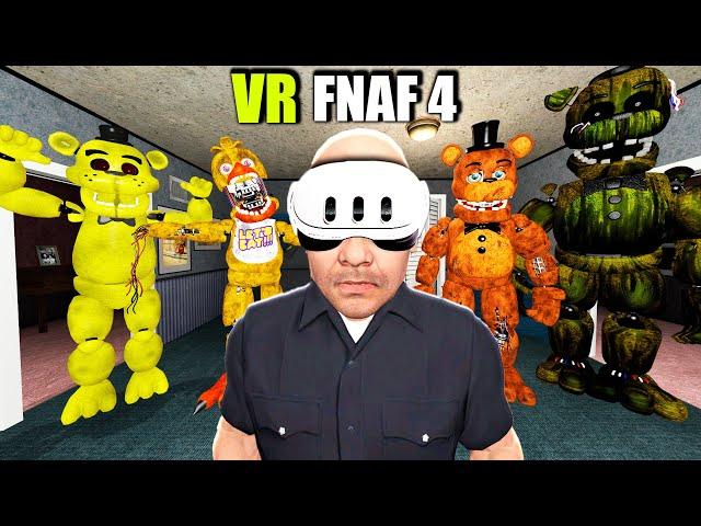 VR ANIMATRONICS SCARE THE GUARD IN THE HOUSE FNAF 4 COOP Garry's Mod