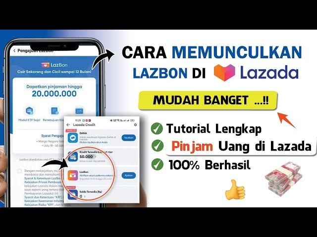  Berhasil ! Cara Memunculkan Fitur LAZBON di Lazada Terbaru | Pinjam Uang di Lazada