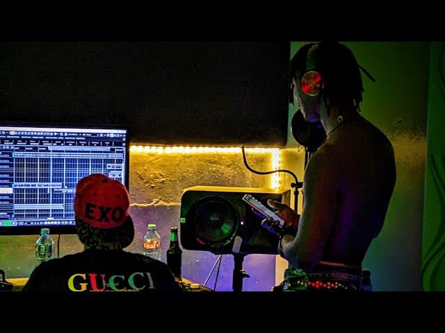 Studio session with Domi Tyga , B Quan phamaika and Celeb city  Pro Exo King of Bangers 