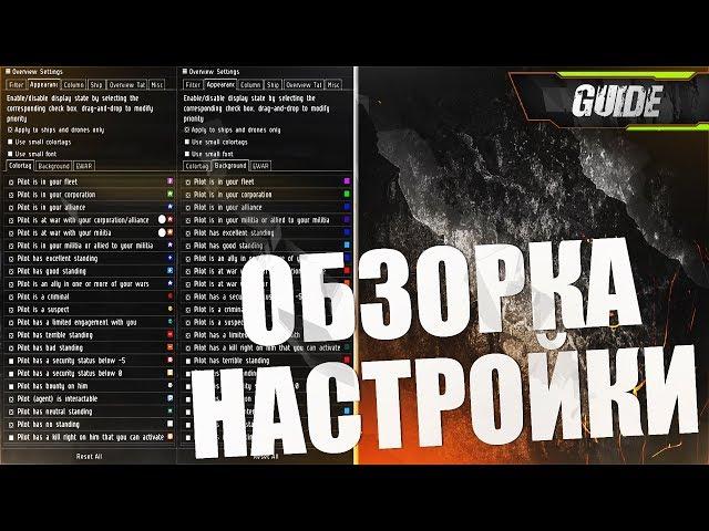 EvE Online | Гайд #5: Овервью - Обзорная панель