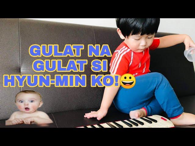 playing piano/DAMI KO TAWA SA KANYA!/CHIE CHANNEL