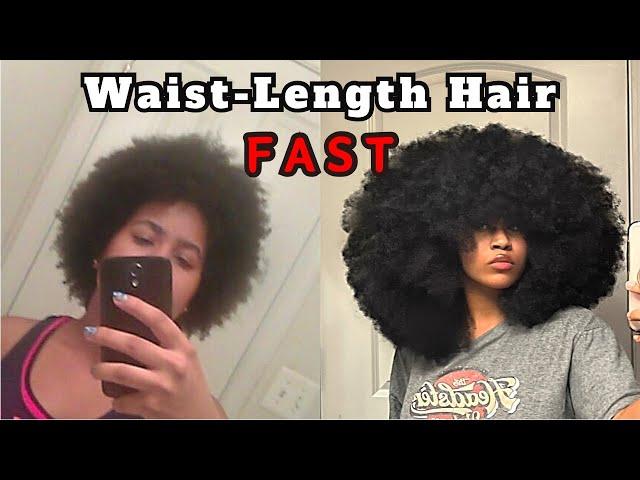 Tips to get LONG natural hair FAST