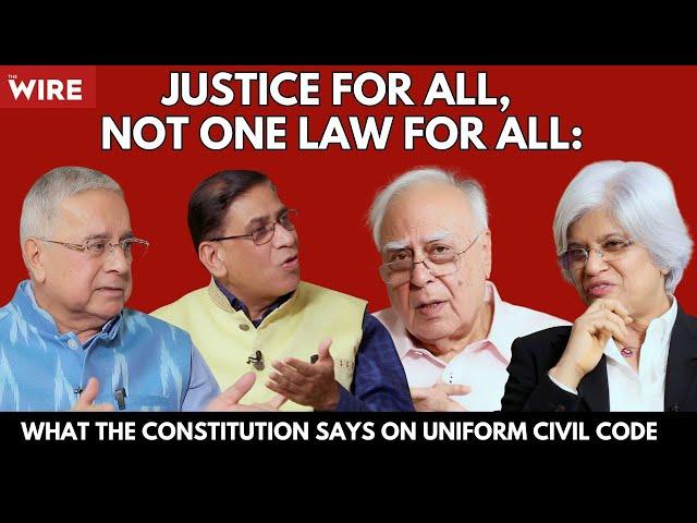 Justice for All, Not One Law for All: What the Constitution Says on Uniform Civil Code