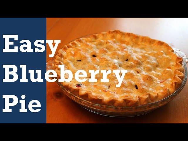 EASY BLUEBERRY PIE - with a CHEAT!