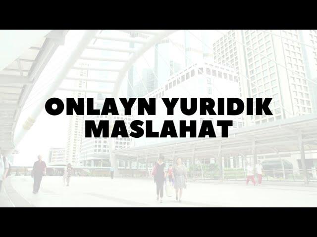 Onlayn Yuridik maslahat