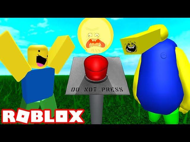 DO NOT PRESS THE BIG RED BUTTON IN ROBLOX ! Roblox The normal Button