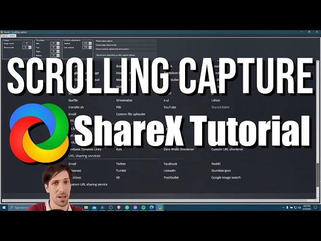 How to Do a Scrolling Window Screen Capture with ShareX on Windows 10