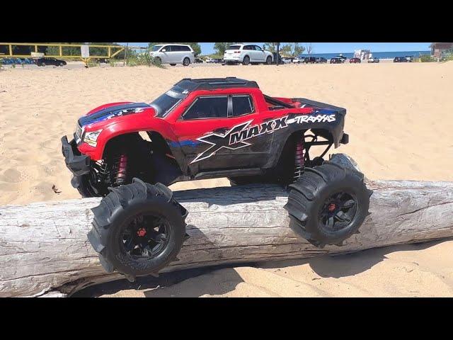 Traxxas XMaxx // BELT DRIVE SYSTEM // FIRST TEST!!