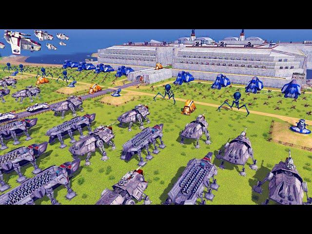 The Largest Clone Wars SUPER-FORTRESS Ever SIEGED! - Men of War: Star Wars Mod