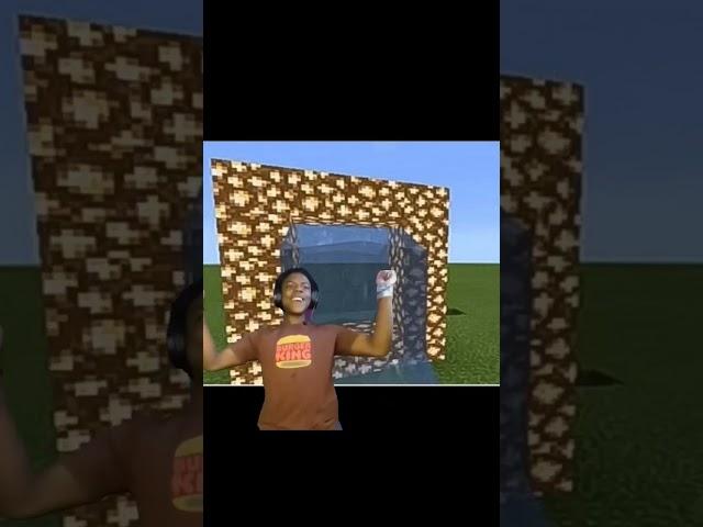 Minecraft Portal To Paradise Meme || #Minecraft #portal #meme #paradise