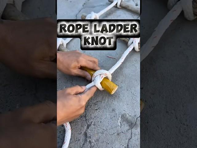 Easy Rope Ladder Knot Tutorial for Beginners #knot #technique #rope