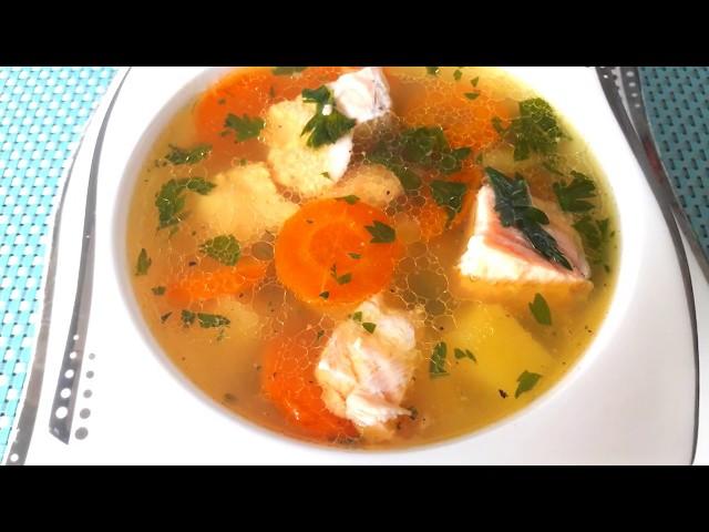 Salmon soup. Very tasty fish soup, everyone likes it, it's easy, fast and simple!