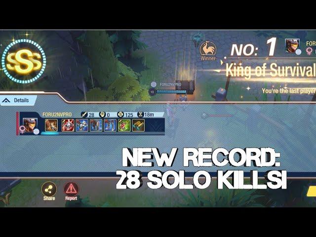 Survival Heroes: NEW RECORD! 28 SOLO KILLS [No Commentary]