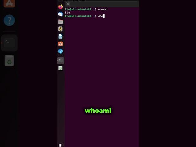 How To Become whoami Linux Terminal #Short