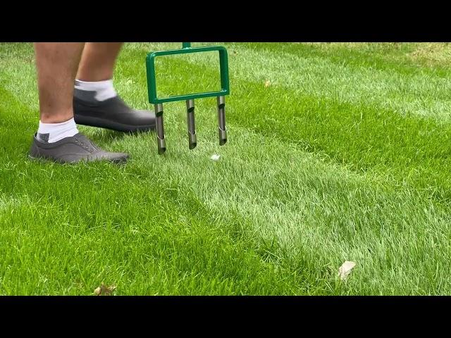 AERATE YOUR LAWN THE RIGHT WAY! The Landzie Fork Aerator - too FORKIN' good!!!