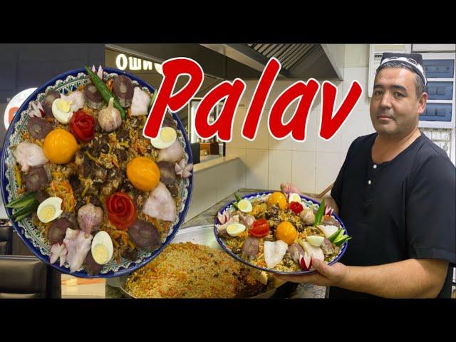 ТАДЖИКСКИЙ ОШПАЗ УДИВИЛ СПОСОБОМ ПРИГОТОВЛЕНИЯ ПЛОВА!!! DELICIOUS TAJIK PALAV! ОШИ ПАЛАВИ ТОЧИКИ!