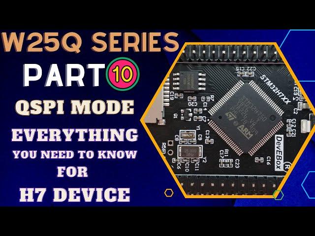 W25Q FLASH Memory || Part 10 || QSPI & External Loader on H750