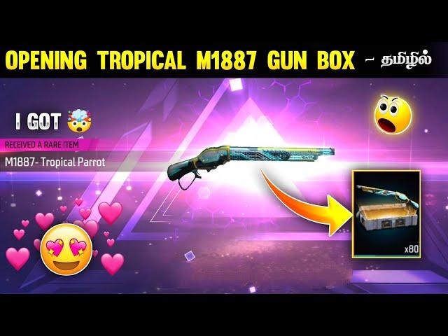  OPENING TROPICAL PARROT M1887 GUN CREATES  | I GOT TROPICAL M1887  | OPENING TROPICAL GUN BOX