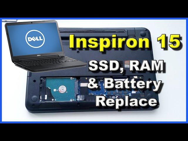 Dell Inspiron 15-3521 3537 5521 Upgrade | SSD, RAM & battery replacement