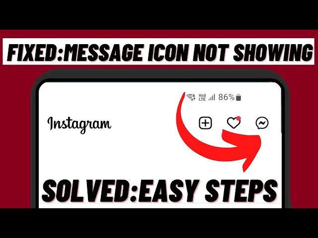 How to Fix Instagram messenger update not showing or  messenger icon missing android & iOS - Solved