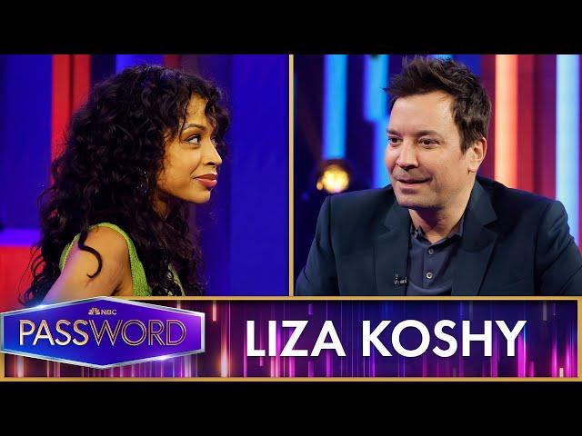 Jimmy Fallon and Liza Koshy Play a Black and White-Themed Round of Password