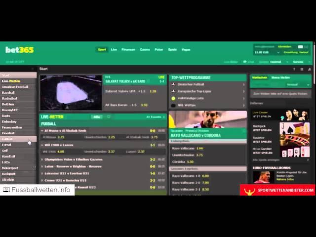 bet365 Erfahrungen - Test von fussballwetten.info + sportwettenanbieter.com